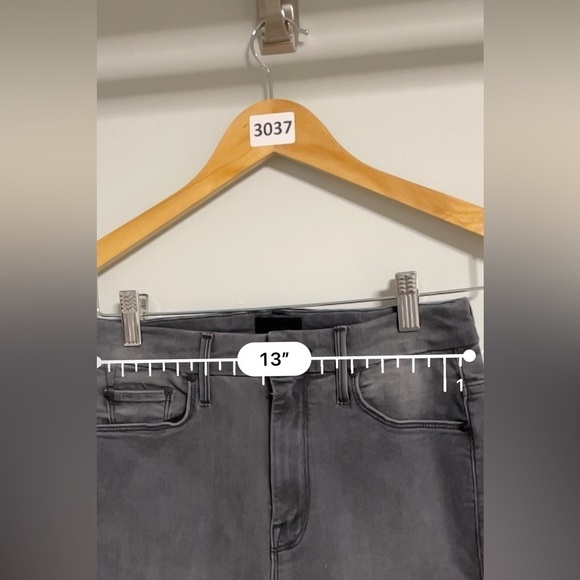 Mother High Waisted Looker Ankle Fray Color Dancing in the moonlight 25 Stretch - Picture 6 of 15